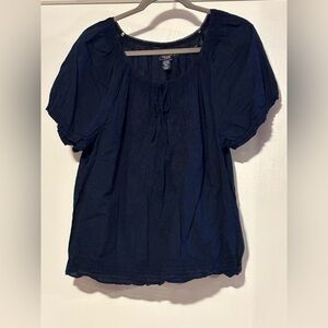 Chaps Dark Blue Blouse